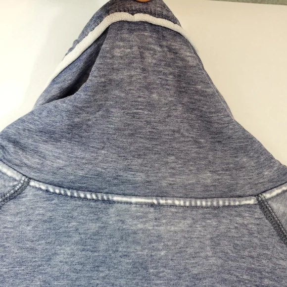 Green Tea Womens Cowl Neck Long Slv Blue/Grey Sweatshirt XXL - Picture 13 of 13